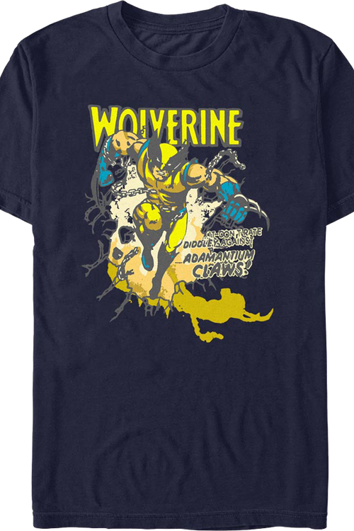Adamantium Claws Wolverine Marvel Comics T-Shirtmain product image