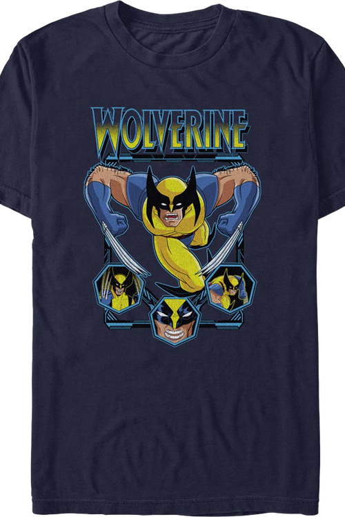 Wolverine Attack Collage Marvel Comics T-Shirtmain product image