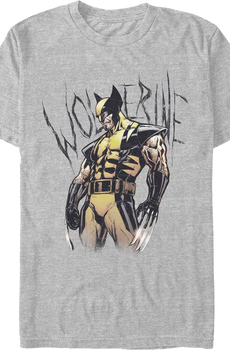 Wolverine Carved Name X-Men Marvel Comics T-Shirt