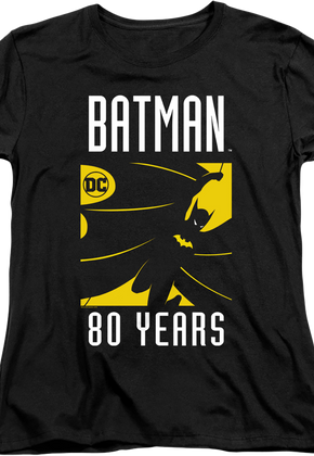 Womens 80 Years Batman Shirt
