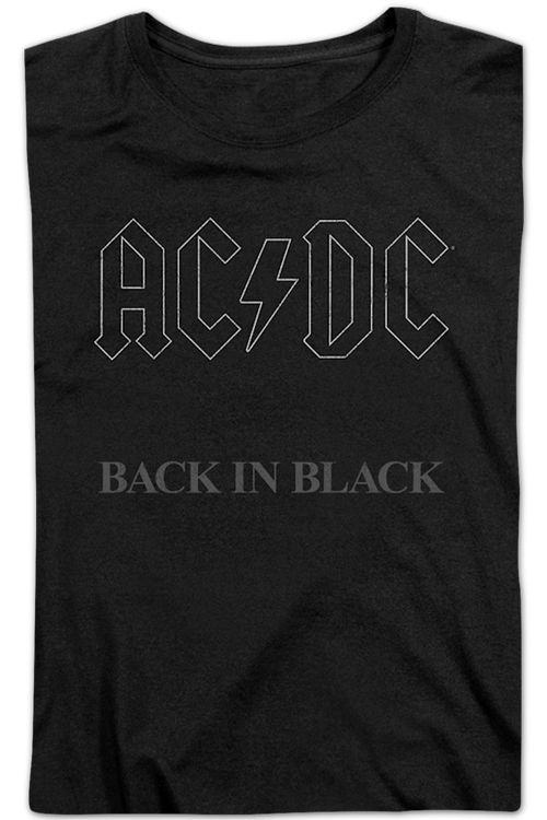 Womens ACDC Back In Black Shirtmain product image