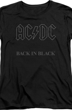 Womens ACDC Back In Black Shirt