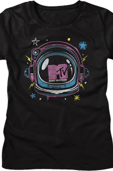 Womens Astronaut Helmet MTV Shirt