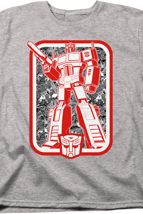 Womens Autobots Leader Optimus Prime Transformers Shirtmain product image