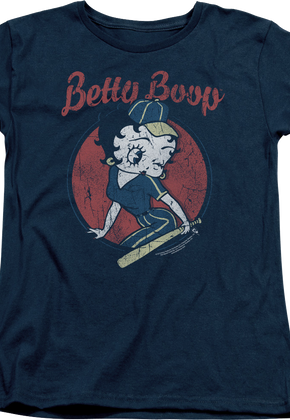 Womens Baseball Betty Boop Shirt