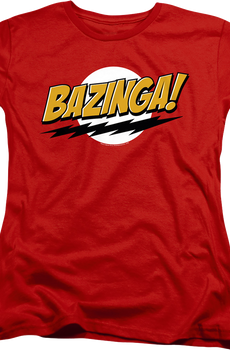 Womens Bazinga Big Bang Theory Shirt