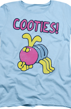 Womens Blue Cooties Shirt