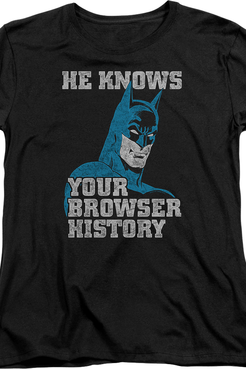 Womens Browser History Batman Shirtmain product image