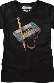 Womens Cassette Tape Rewind Shirt