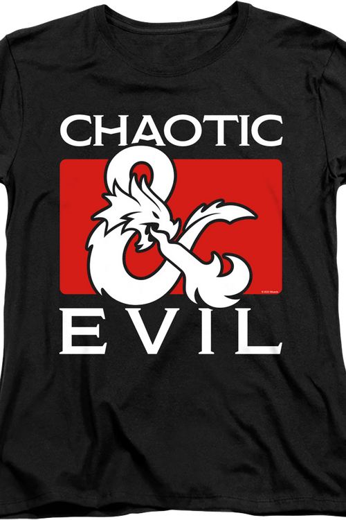 Womens Chaotic Evil Dungeons & Dragons Shirtmain product image