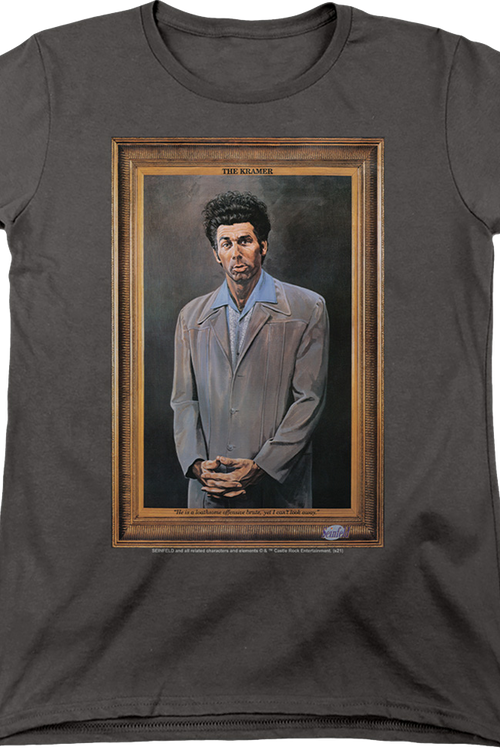 Womens Charcoal Kramer Painting Seinfeld Shirtmain product image
