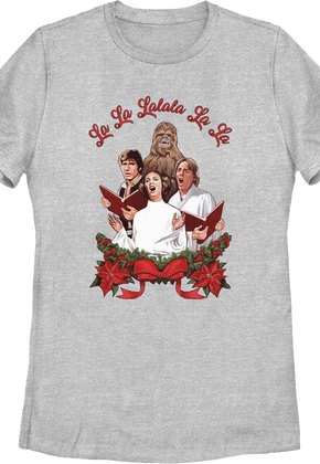 Womens Christmas Carolers Star Wars Shirt