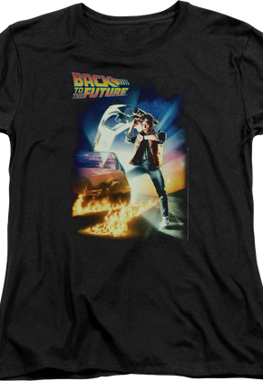Womens Classic Movie Poster Back To The Future Shirt