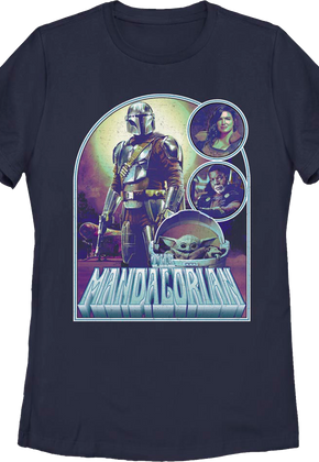 Womens Collage Poster The Mandalorian Star Wars Shirt