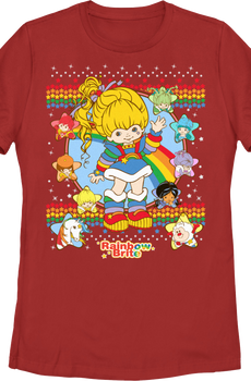Womens Faux Ugly Sweater Rainbow Brite Shirt