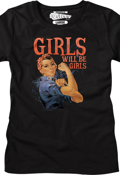 Womens Girls Will Be Girls Flex Shirt