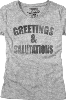 Womens Greetings and Salutations Heathers Shirt