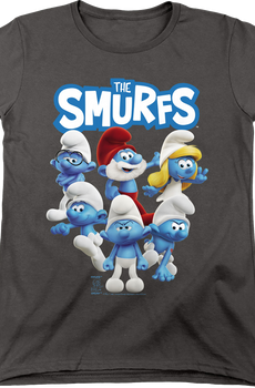 Womens Group Photo Smurfs Shirt