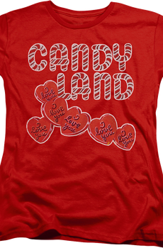 Womens Hearts Candy Land Shirt