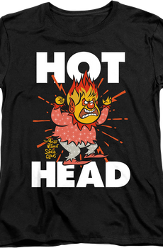 Womens Heat Miser Hot Head The Year Without A Santa Claus Shirt