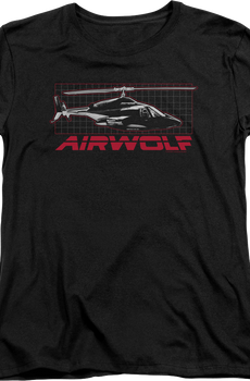 Womens Helicopter Airwolf Shirt