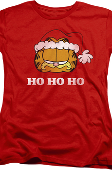 Womens Ho Ho Ho Garfield Christmas Shirt