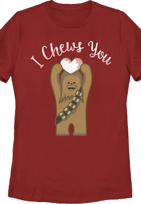 Womens I Chews You Valentine's Day Star Wars Shirt