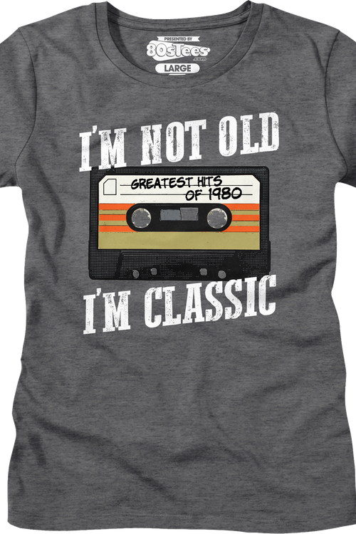 Womens I'm Not Old I'm Classic Greatest Hits Of 1980 Shirtmain product image