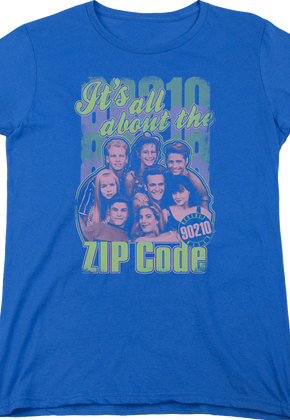 Womens It's All About The Zip Code Beverly Hills 90210 Shirt