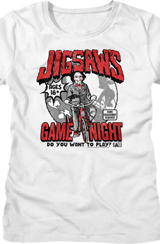 Womens Jigsaw's Game Night Saw Shirt