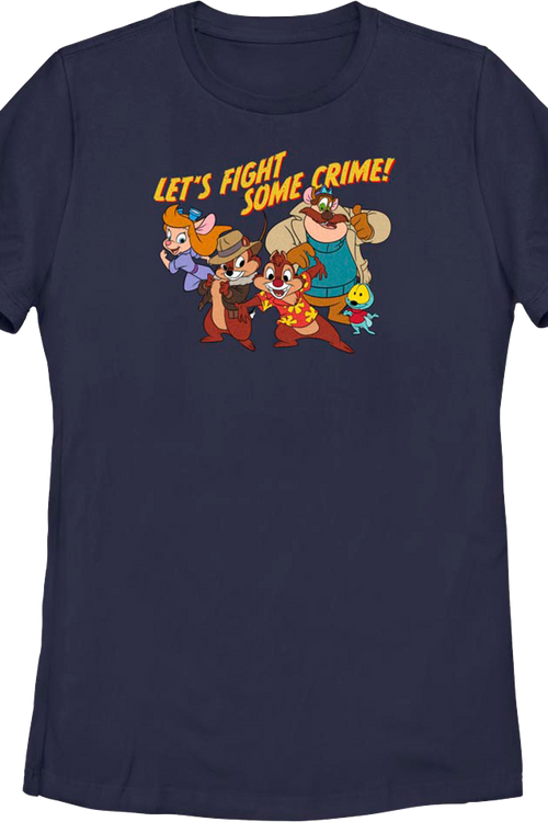 Womens Let's Fight Some Crime Chip 'n Dale Rescue Rangers Shirtmain product image