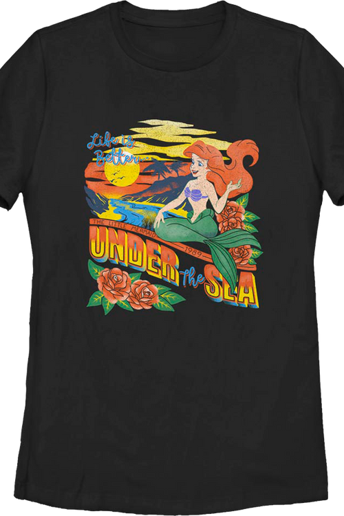 Womens Life is Better Under the Sea Little Mermaid Shirtmain product image