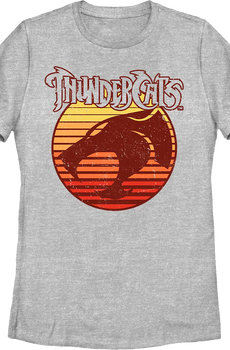 Womens Logo With Sunset Blinds ThunderCats Shirt