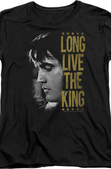 Womens Long Live The King Elvis Presley Shirt