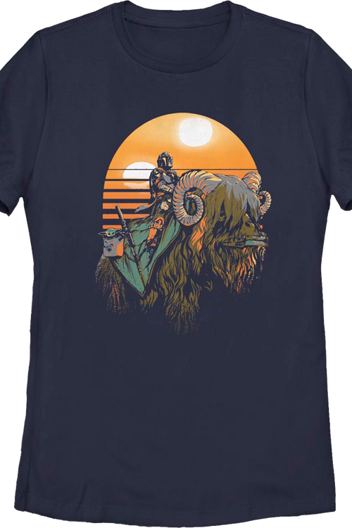 Womens Mandalorian Bantha Riders Star Wars Shirtmain product image