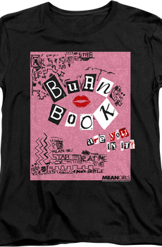Womens Mean Girls Burn Book Shirt