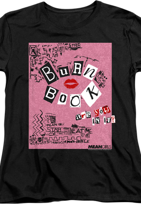 Womens Mean Girls Burn Book Shirt