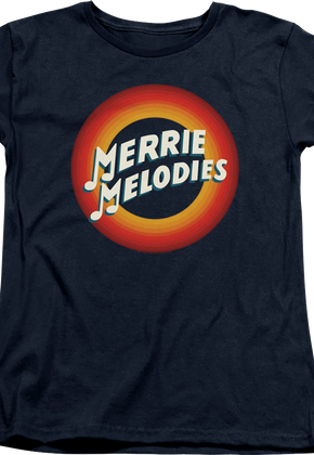Womens Merry Melodies Logo Looney Tunes Shirt