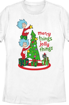 Womens Merry Things Jolly Things Dr. Seuss Shirt