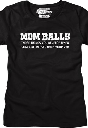 Womens Mom Balls Shirt