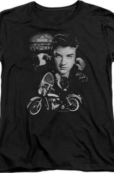 Womens Motorcycle Elvis Presley Shirt