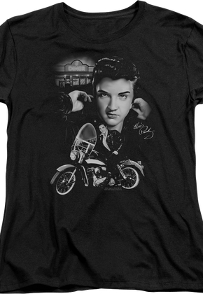 Womens Motorcycle Elvis Presley Shirt