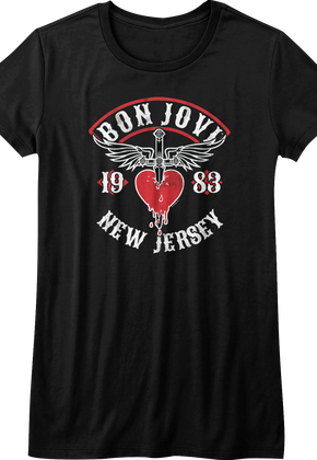 Womens New Jersey 1983 Bon Jovi Shirt