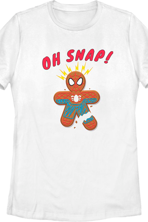 Womens Oh Snap Gingerbread Spider-Man Marvel Comics Shirtmain product image