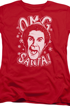 Womens OMG Santa Elf Shirt