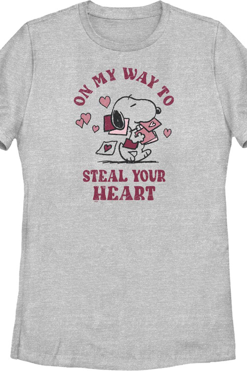 Womens On My Way To Steal Your Heart Peanuts Shirtmain product image