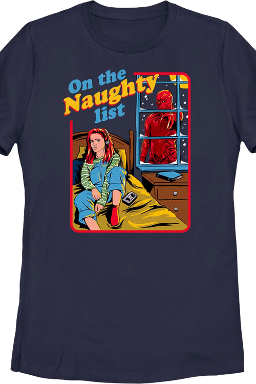 Womens On The Naughty List Stranger Things Shirtmain product image