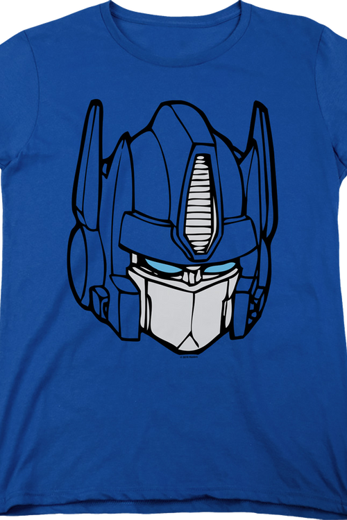 Womens Optimus Prime Head Shot Transformers Shirtmain product image