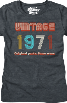Womens Original Parts Some Wear Vintage 1971 Shirt