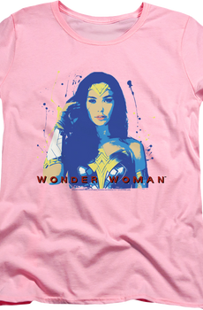 Womens Painting Wonder Woman Shirt
